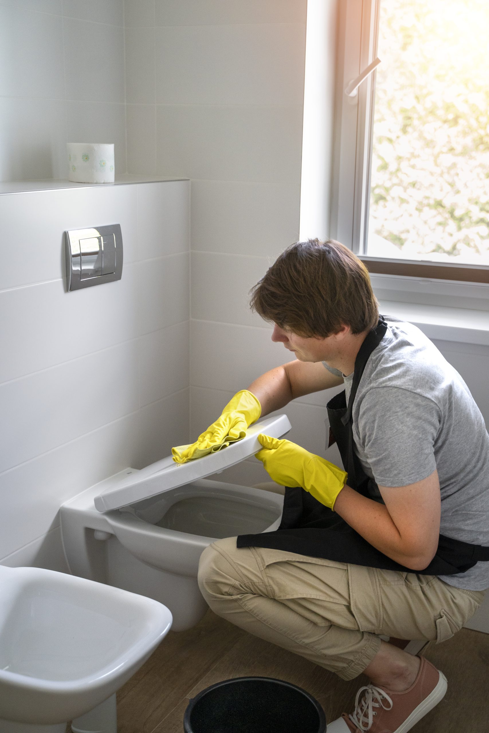 man-servant-cleaning-house
